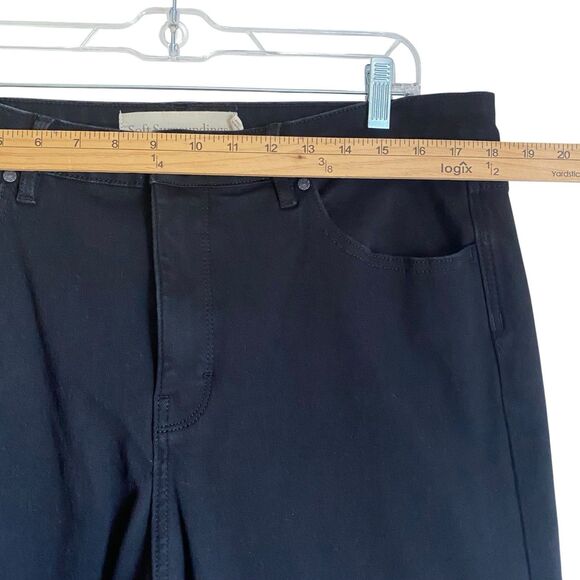 Soft Surroundings The Ultimate Crop Straight Leg Jeans 18P Black Stretch Casual - Picture 2 of 10